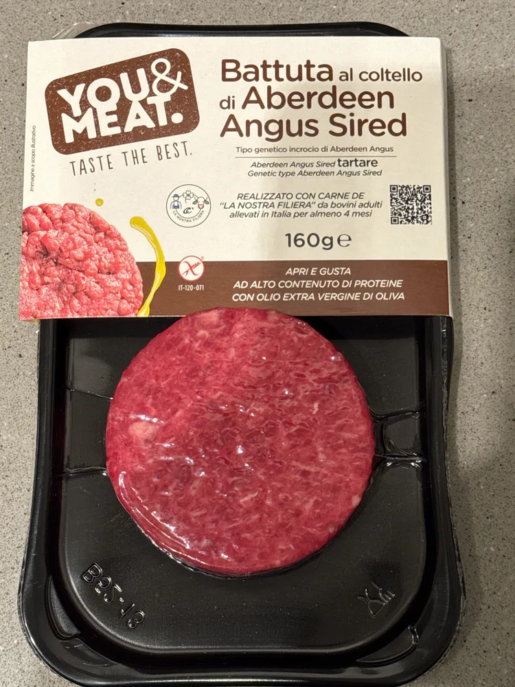 Battuta al coltello di Aberdeen Angus Sired