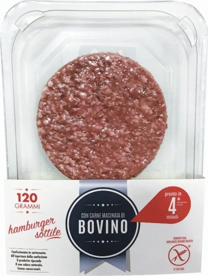 Hamburge sottile di bovino
