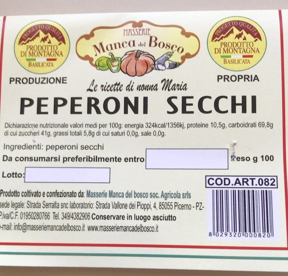 Peperoni secchi