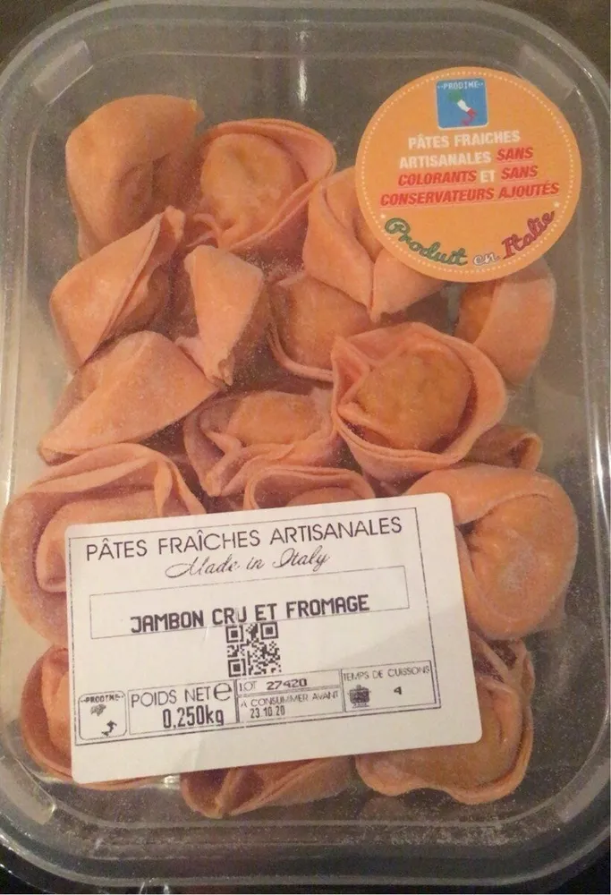 Patrs fraiches jambon cru et fromage