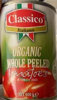 Organic Whole peeled tomatoes in tomato juice