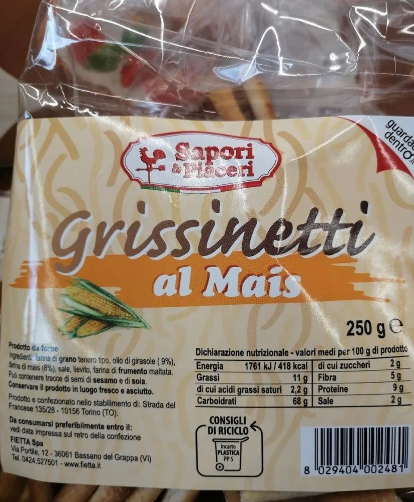 Grissinetti al mais
