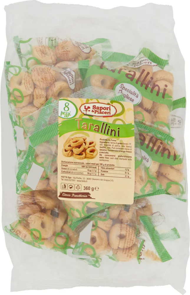 Linea panetteria tarallini pezzi