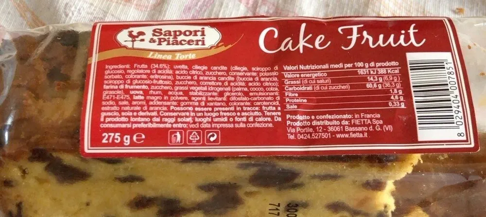 Cake fruit
