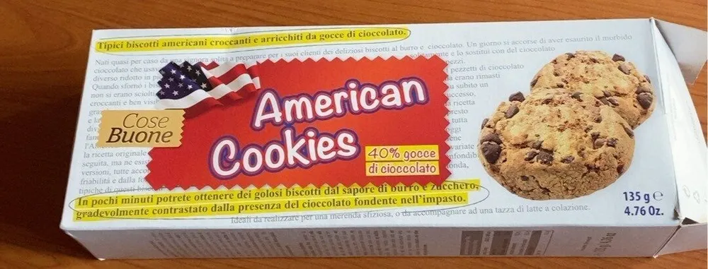 Biscotti Cioccolato Cookies Gocce