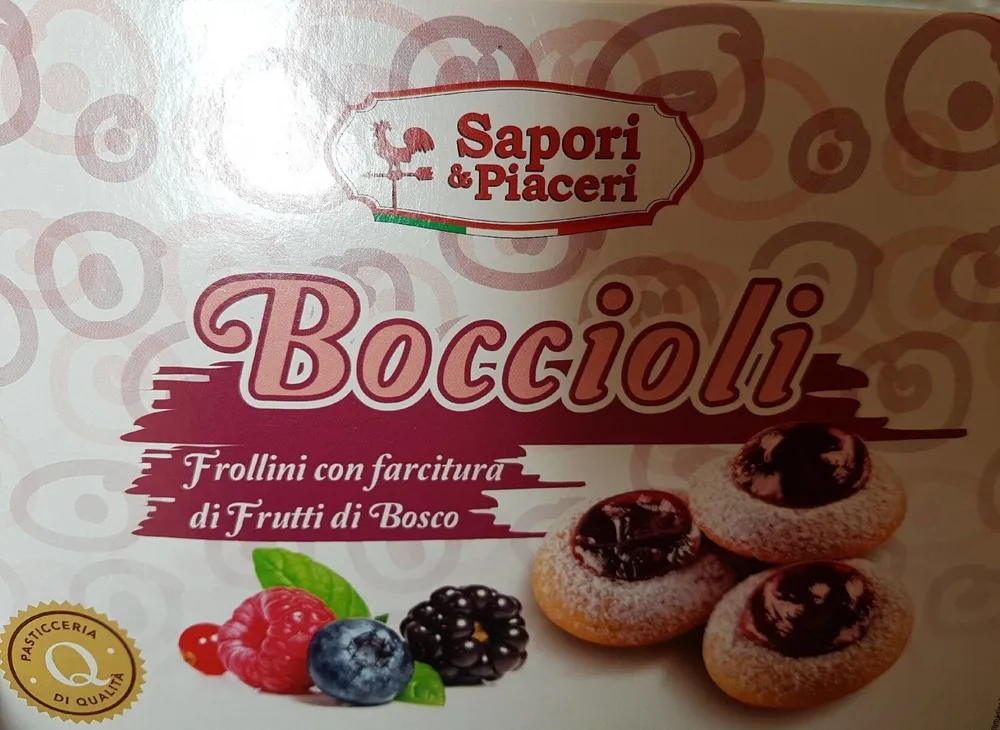 Boccioli - frollini con farcitura di frutti di bosco