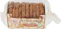 Fette floride al farro con olio d'oliva