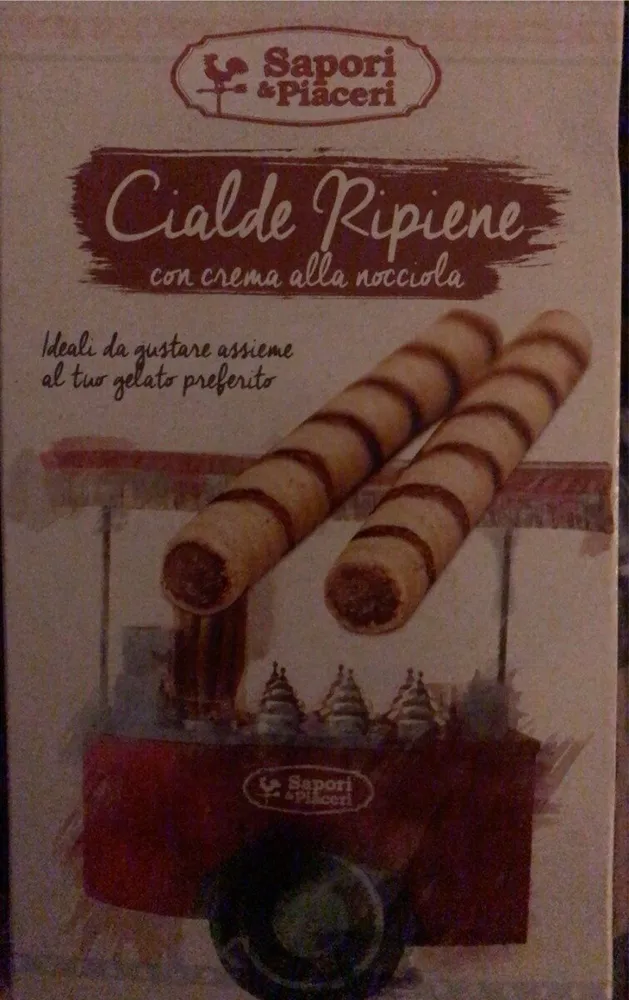 Cialde ripiene con crema di nocciole