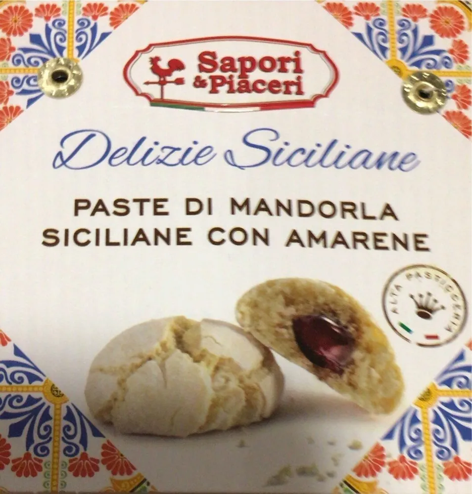 Paste di mandorla Siciliane con amarene