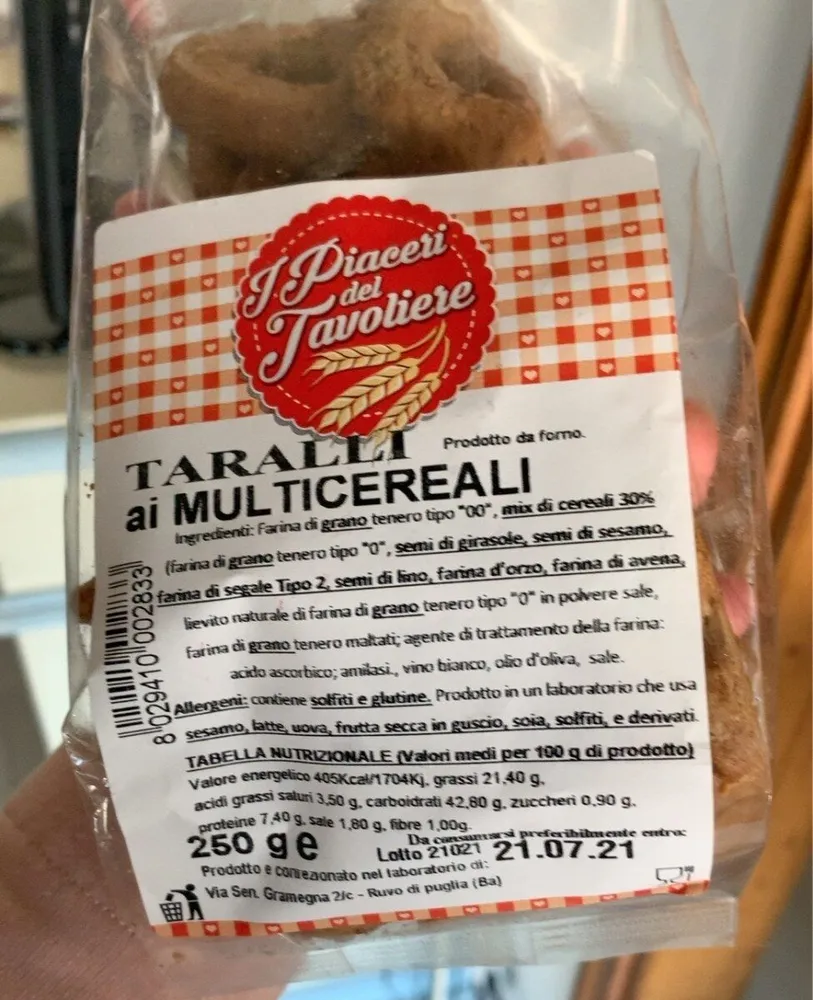 Taralli ai multicereali