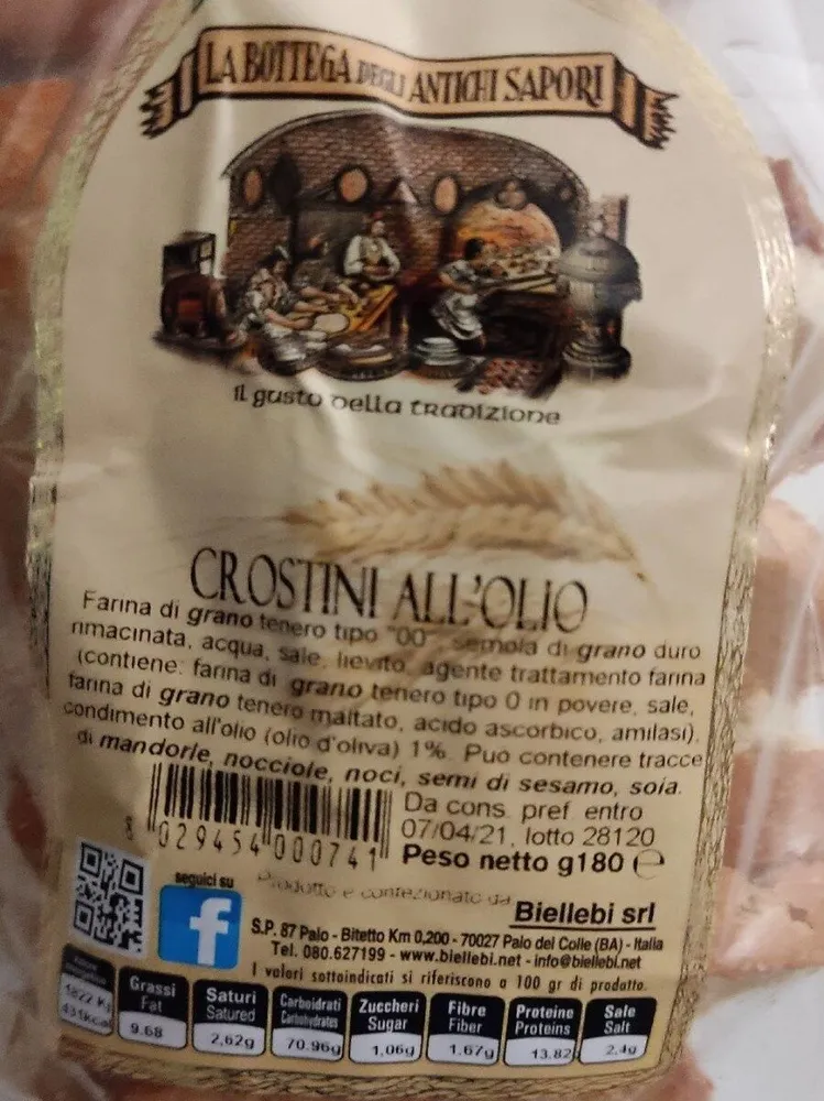 Crostini all'olio