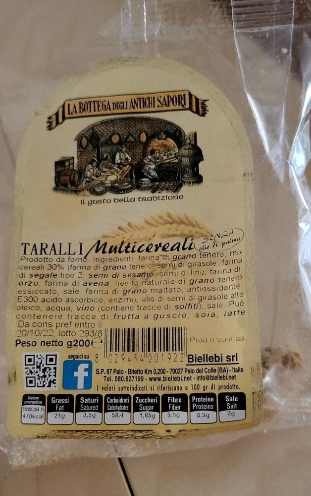 Taralli multicereali
