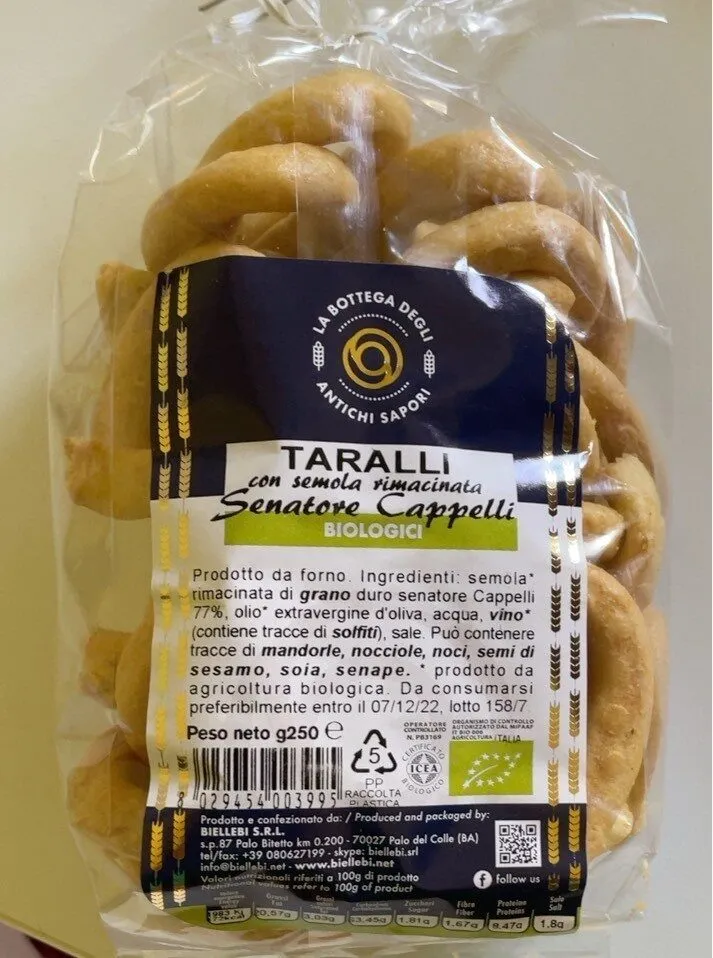 Taralli con semola rimacinata