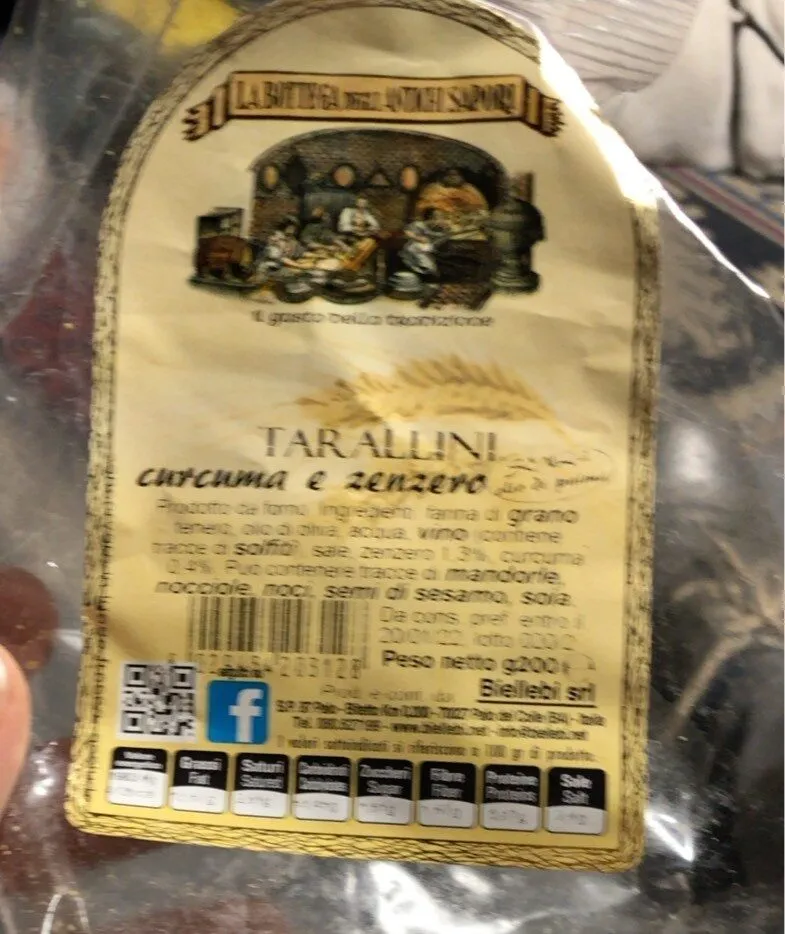 Tarallini curcuma e zenzero
