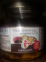 Tris di verdure grigliate in olio di semi di girasole