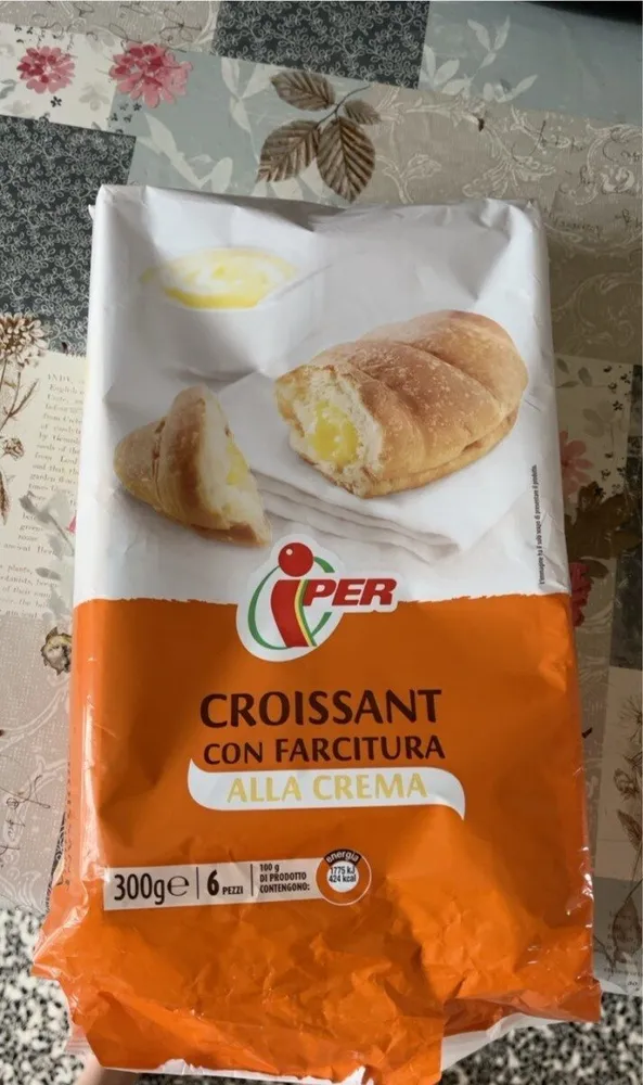 Croissant con farcitura alla crema