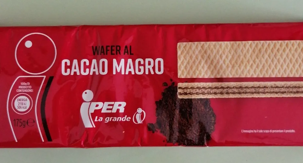 wafer al cacao magro