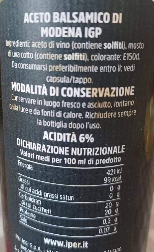 Aceto Balsamico Di Modena IGP
