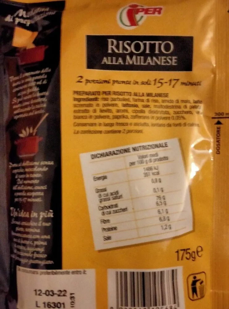 Risotto alla milanese