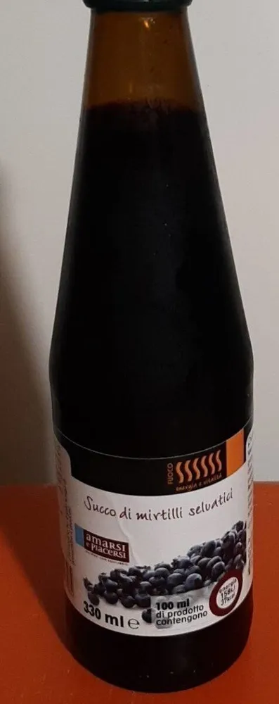 Succo di mirtilli selvatici
