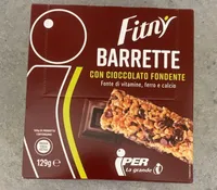 Barrette con cioccolato fondente