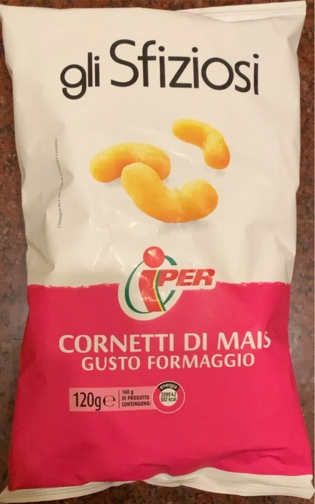 Cornetti di mais gusto formaggio
