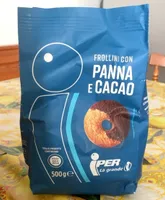Frollini con panna e cacao