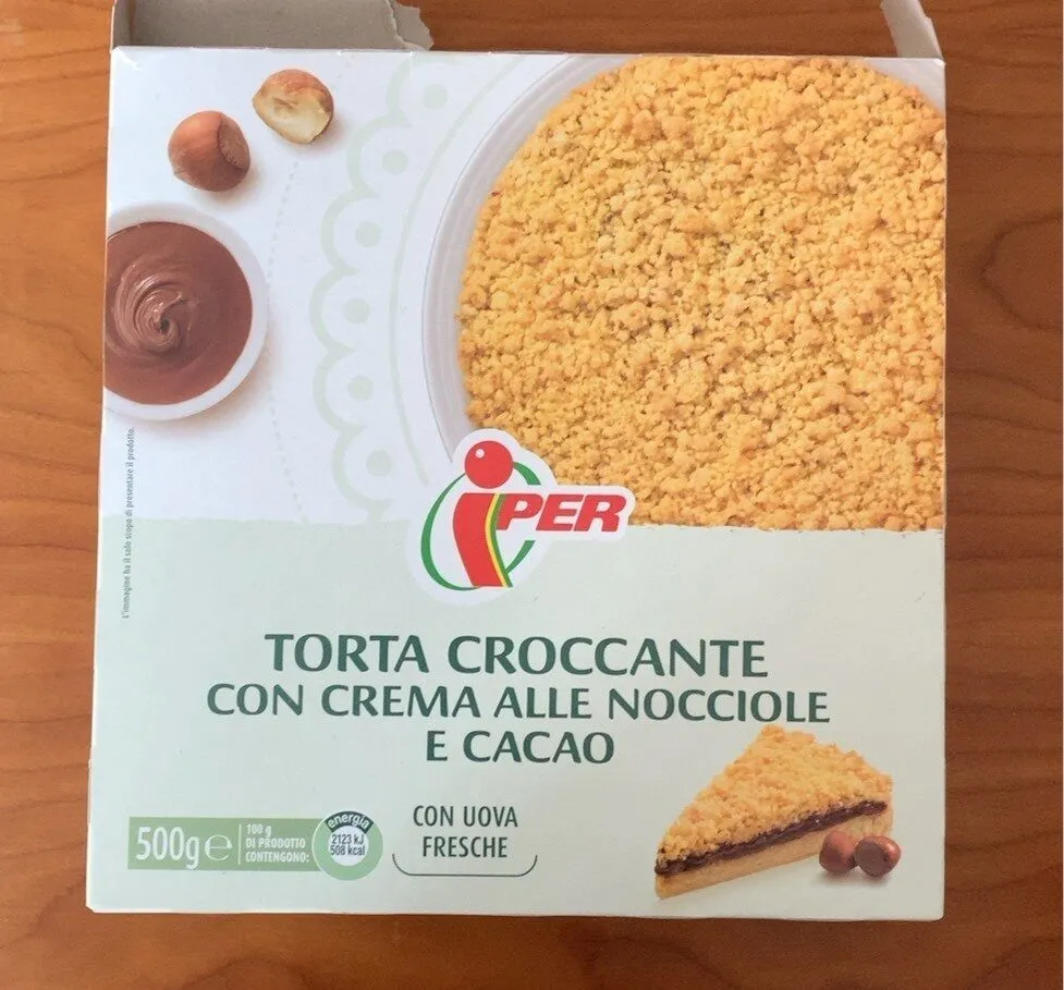 Torta croccante con crema alle nocciole