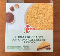 Torta croccante con crema alle nocciole