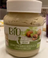 Crema spalmabile biologica con latte e nocciole