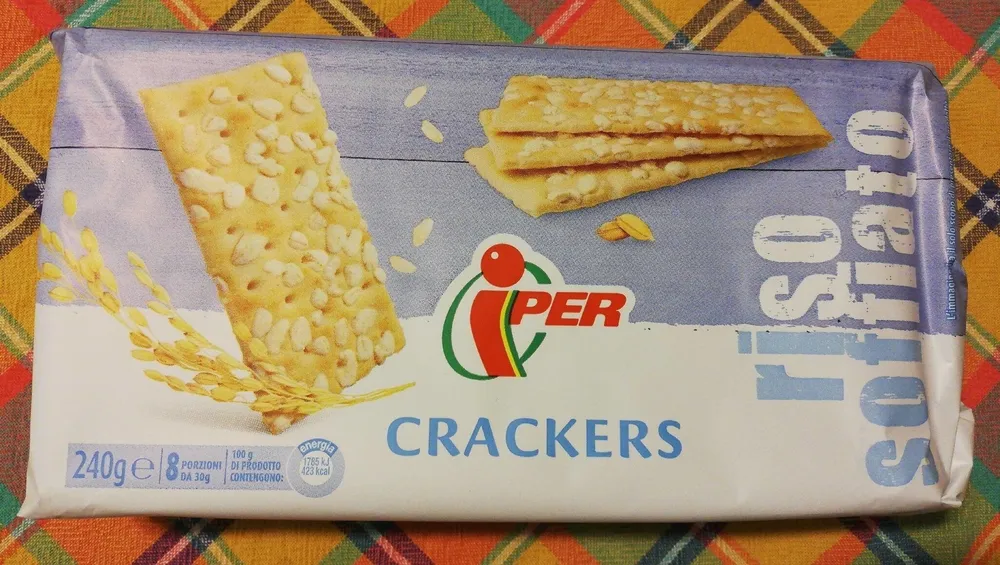 Crackers con riso soffiato
