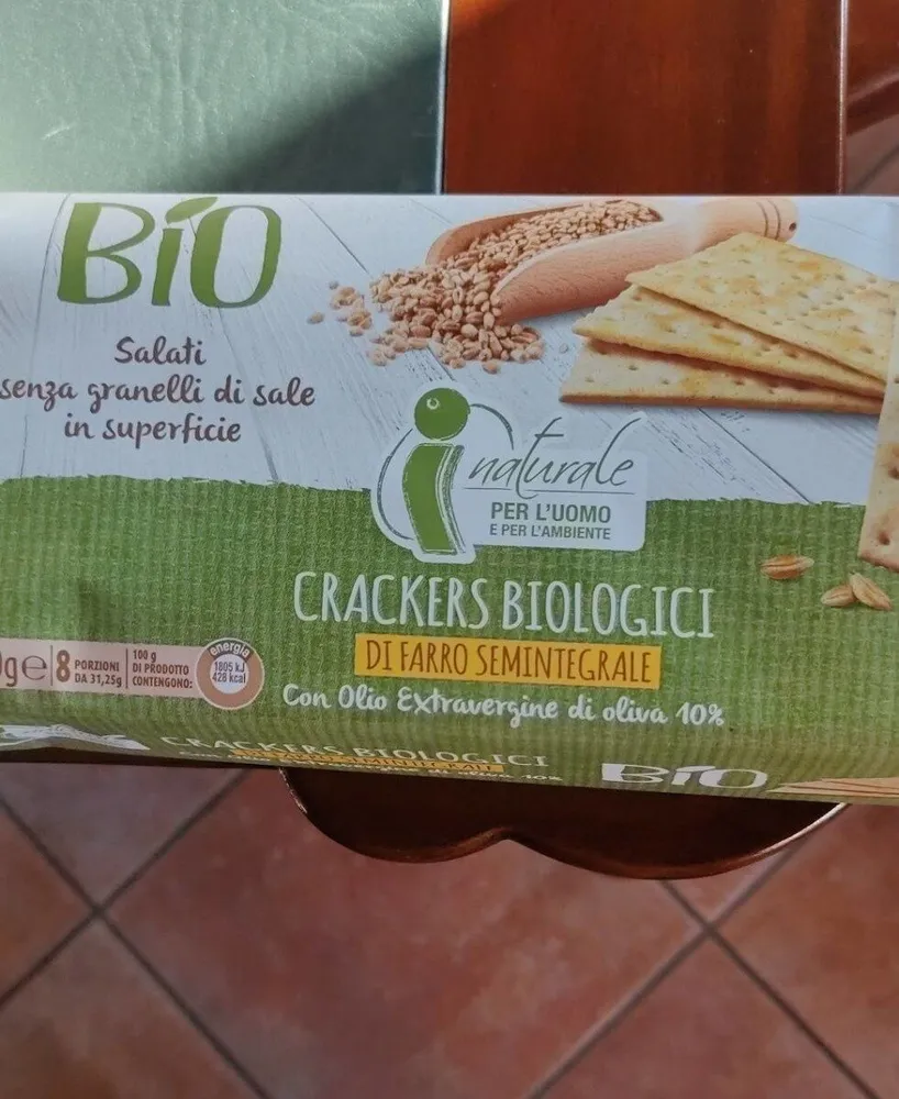 Crackers biologici i naturale