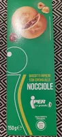 Biscotti ripieni con crema alle nocciole