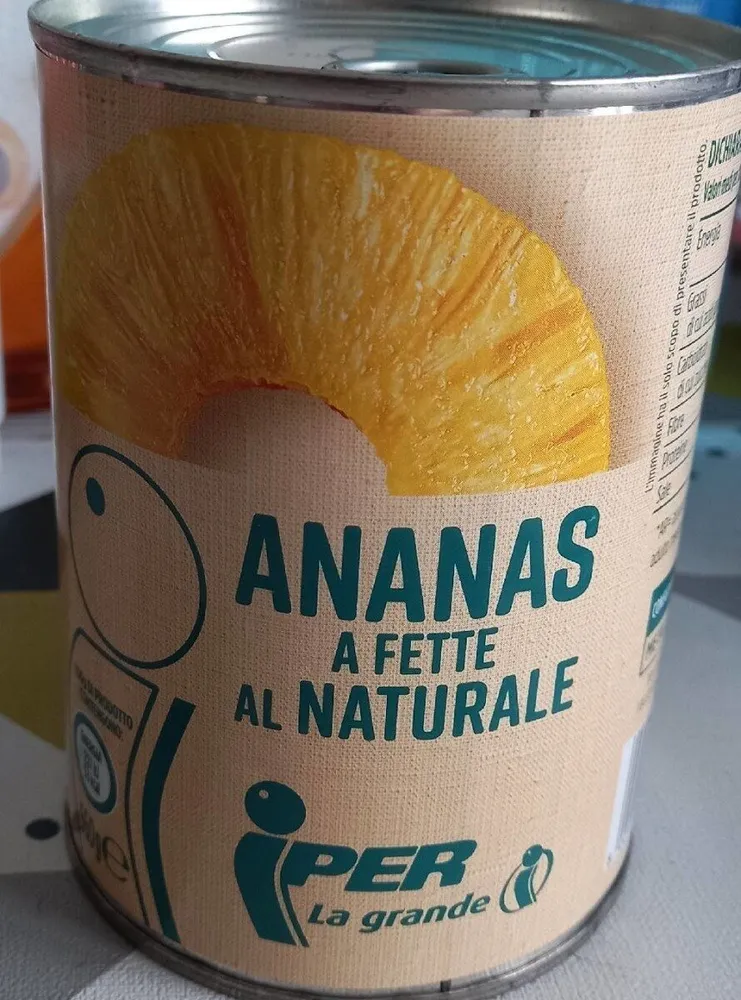 ananas a fette al naturale