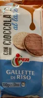 Gallette di riso con cioccolato al latte
