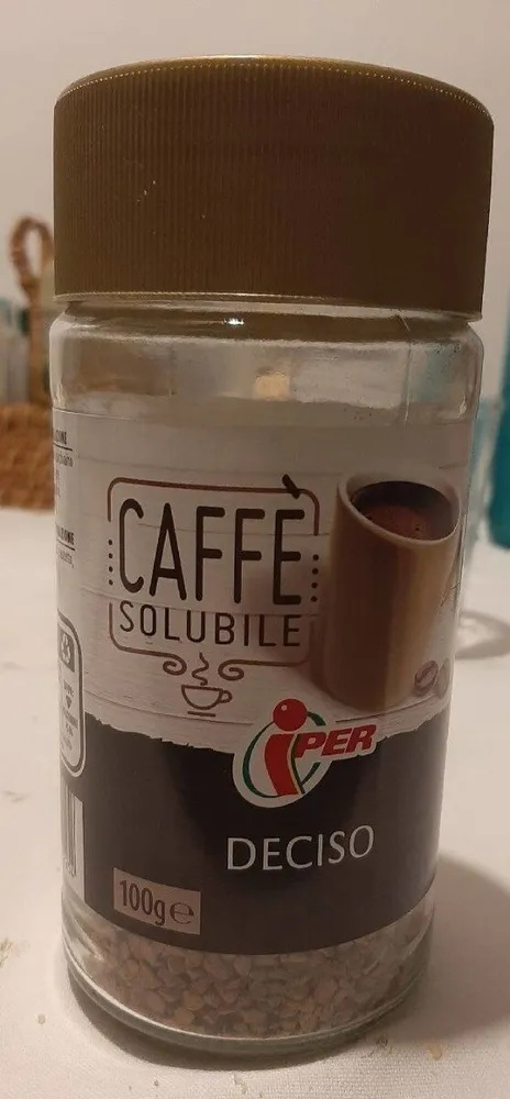 Caffè solubile deciso