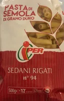 Pasta di semola di grano duro Sedani Rigati