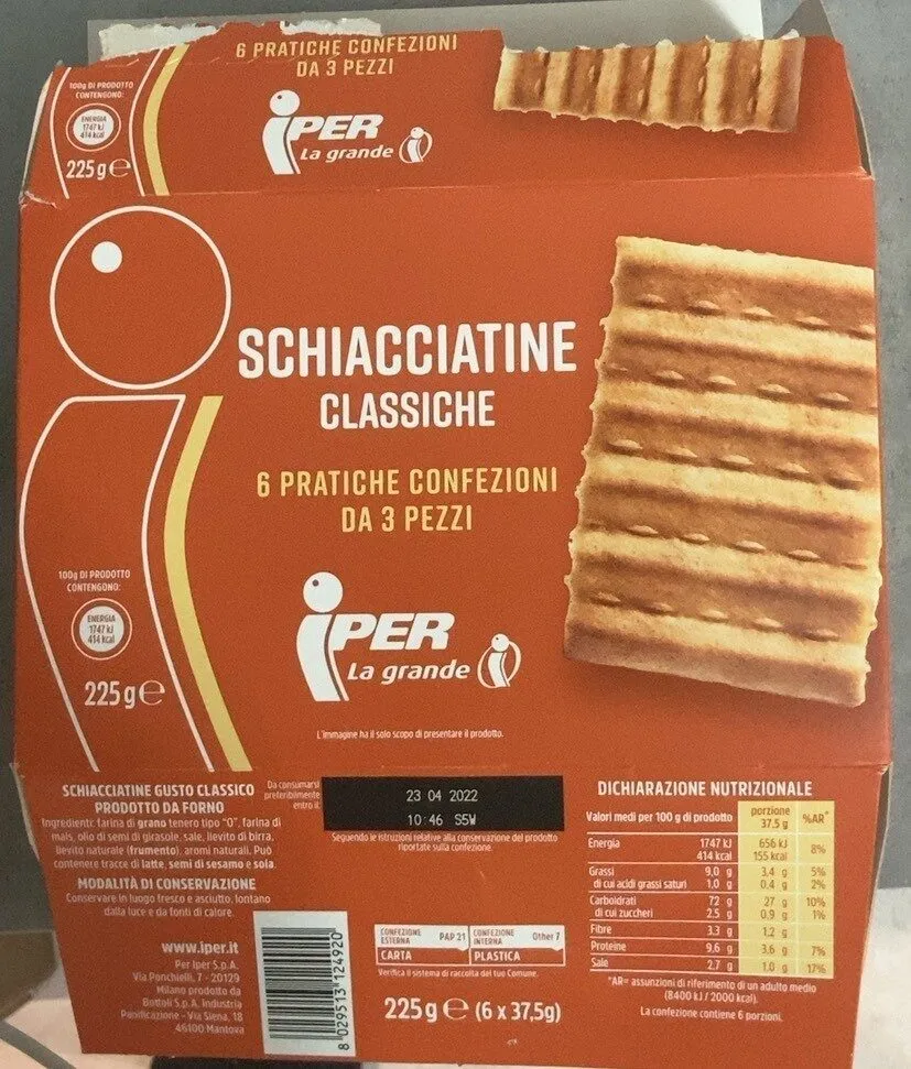Schiacciatine classiche