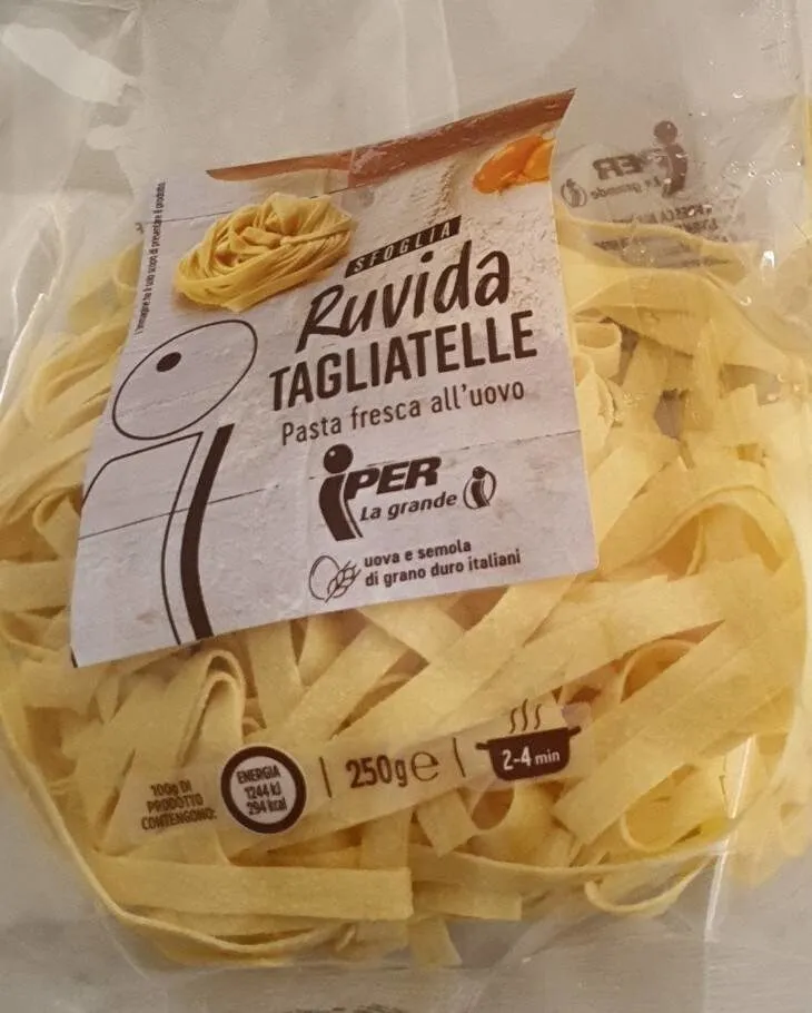 Sfoglia ruvida tagliatelle
