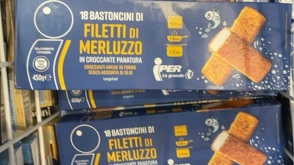 Bastoncini Filetti di Merluzzo in croccante panatura