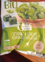 Spinaci a cubetti biologici surgelati