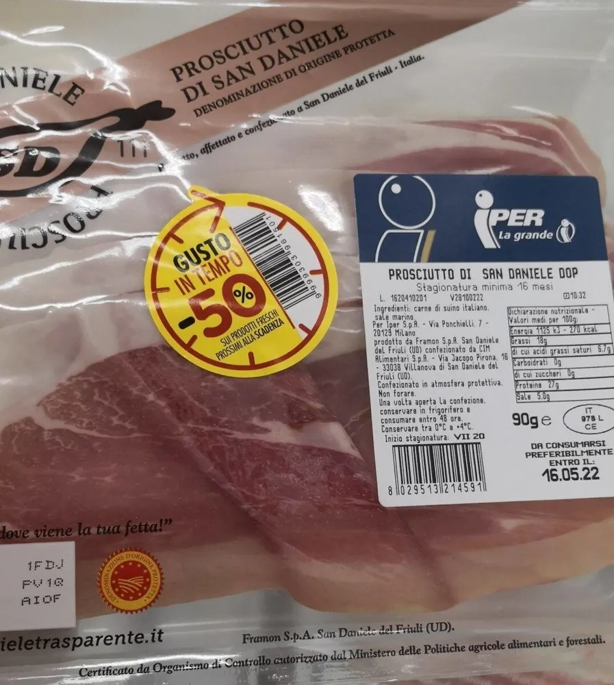 Prosciutto crudo di San Daniele