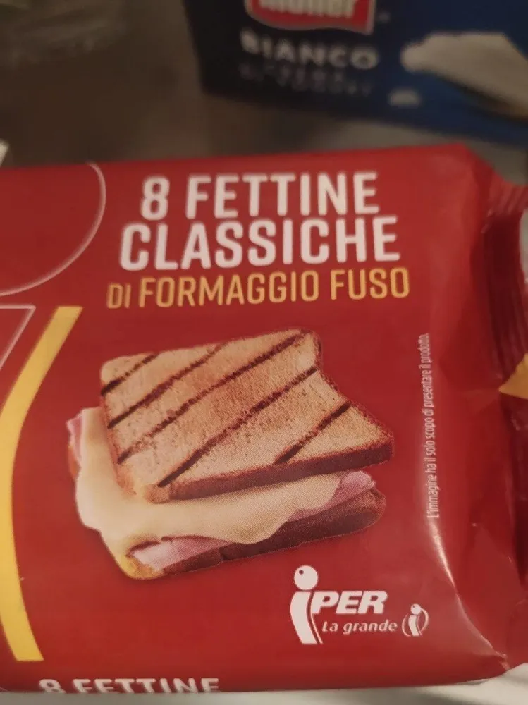 8 fettine classiche di formaggio fuso