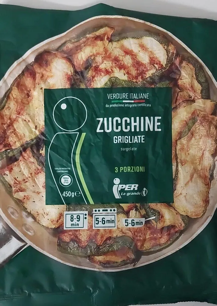 Zucchine grigliate surgelate