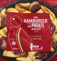 Mini hamburger con patate