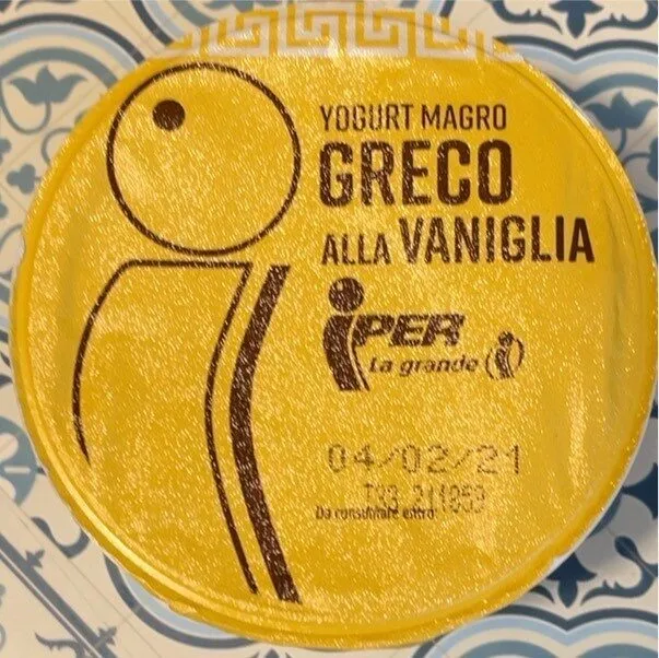 Yogurt magro greco alla vaniglia