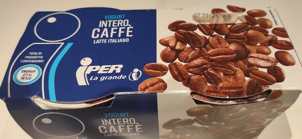 Yogurt intero al caffè