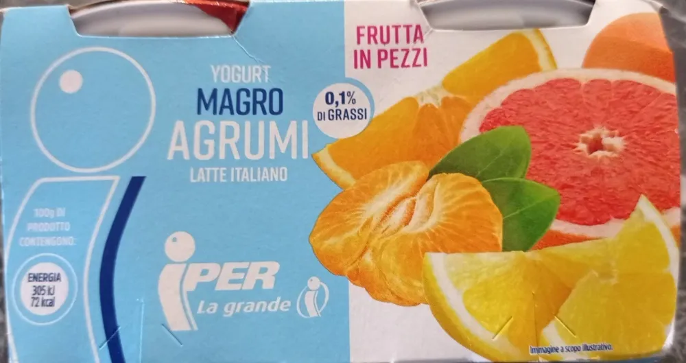 Yogurt magro agrumi