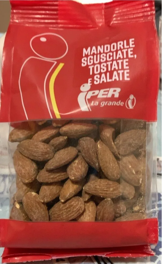 Mandorle sgusciate tostate salate