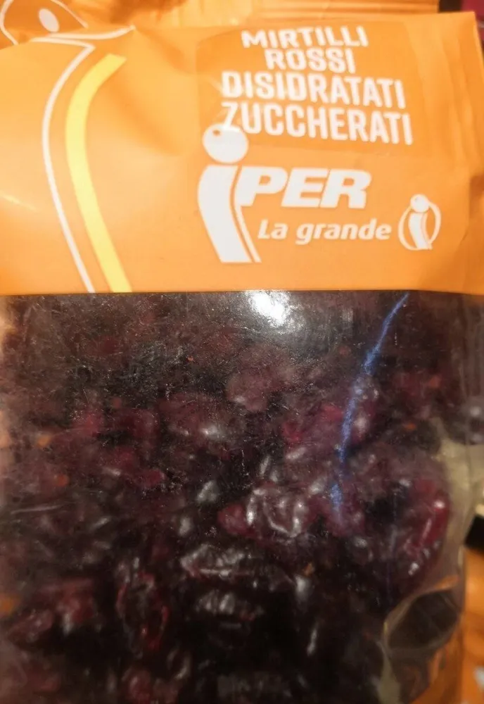 Mirtilli rossi disidratati